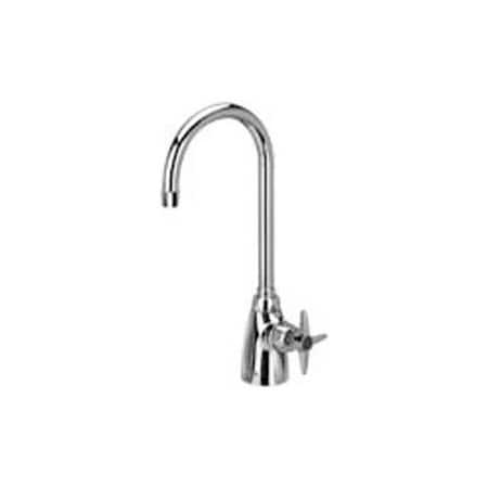 Zurn Single Lab Faucet With 5-3/8 Gooseneck And Four Arm Handle - Lead Free